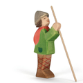 Hirte stehend mit Stab