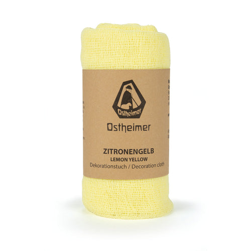 Dekotuch Zitronengelb