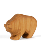 Natural Wood Bear running