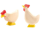 Huhn weiß stehend